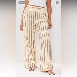 JENNI KAYNE Jones Trouser in Navy Stripe - 10